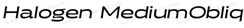 Halogen MediumOblique字体转换